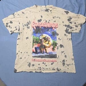 Goosebumps Graphic Tee with Splatter Dye